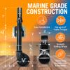 Boat Trailer Jack with Wheel (1200 lb) - Folding Tongue Jack Marine Grade, Bolt On Swivel Heavy Duty for Utility & RV Trailers - Better Boat view 3