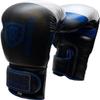 Invincible Fight Gear Standard Toughtek Hook and Loop Training Boxing Gloves in Black/Blue - Ideal for Boxing, Kickboxing, Muay Thai, MMA for Men Women and Kids 12oz view 1