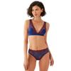 Wacoal Women's Embrace Lace Lightly Lined Wire Free Mid Coverage Bralette, 852191, Blue Depths/Cordovan, 32 view 2