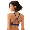 Wacoal Women's Embrace Lace Lightly Lined Wire Free Mid Coverage Bralette, 852191, Blue Depths/Cordovan, 32 view 4