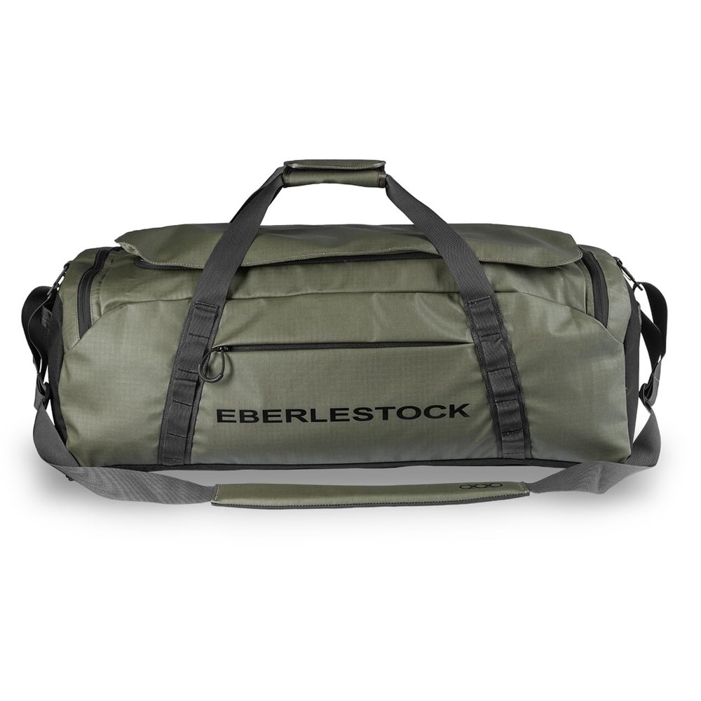 Eberlestock Hyllus Duffel Bag for Men - Durable, Water-Resistant, Small Men's Duffle Bag with Zipper Pockets, Ideal for Travel & Gym, Tactical Gear Bag, Hunting, Fishing, Camping - Military Green, 65L