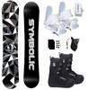Symbolic Platinum Snowboard , Bindings, and Boots Package Discs, Screws,Leash, Stomp, Mask Men Women Kids Regular-Wide (160cm Wide, Men 11 Boot & White Binding) view 1