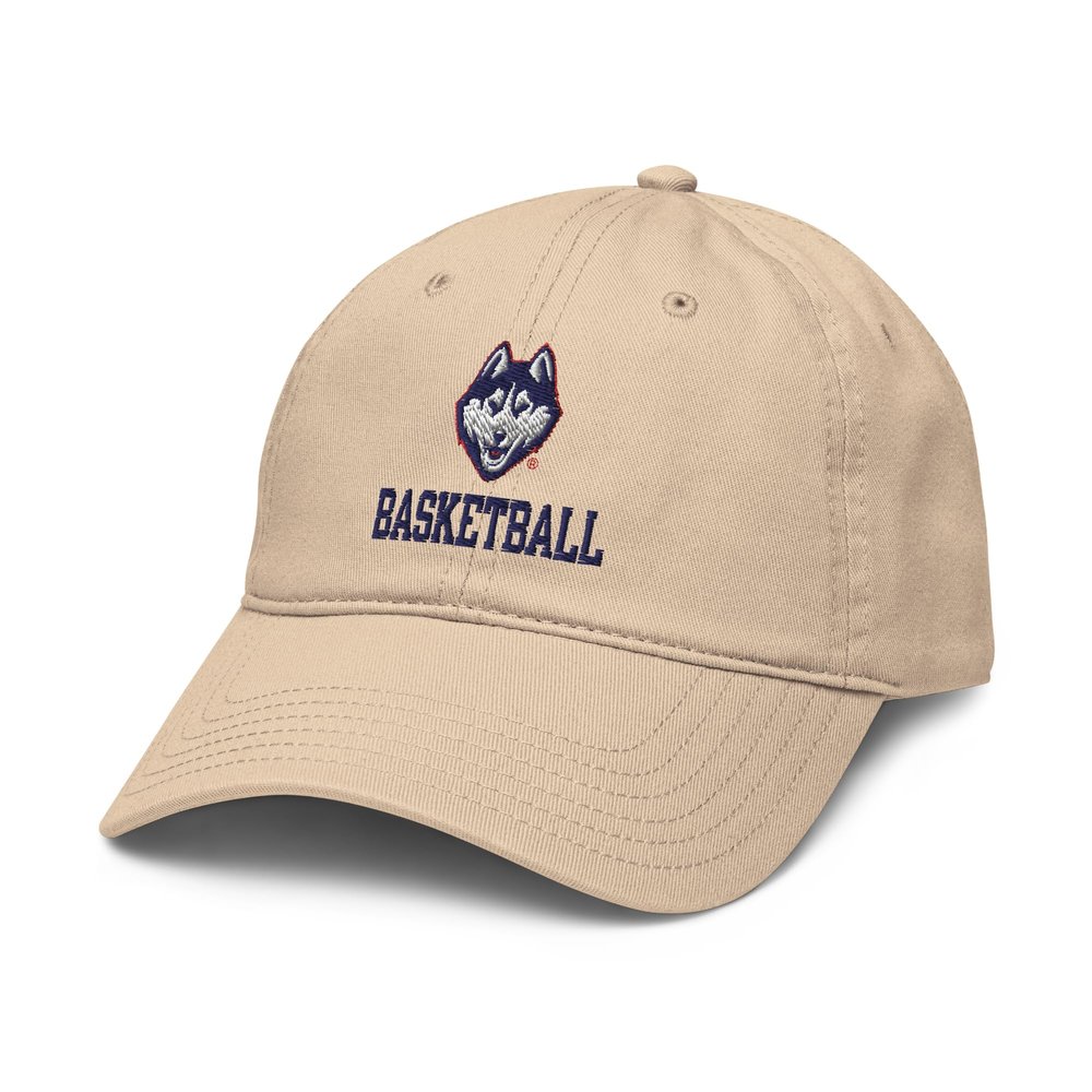 Connecticut Huskies Basketball Stone Officially Licensed Adjustable Baseball Hat