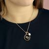 UCF Central Florida Knights Diana Gold and Pearl Saturn Style Necklace Jewelry Gift view 2
