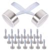 20pcs Bottle Lids Inner Diameter 38mm, Height 21mm, Screw On Design Bottle Stainless Steel Cap for Reusable Water Bottles - Replace Lost or Damaged Lids view 1