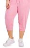 ID Ideology Women's Cropped Jogger Pants Pink Size 1X view 3