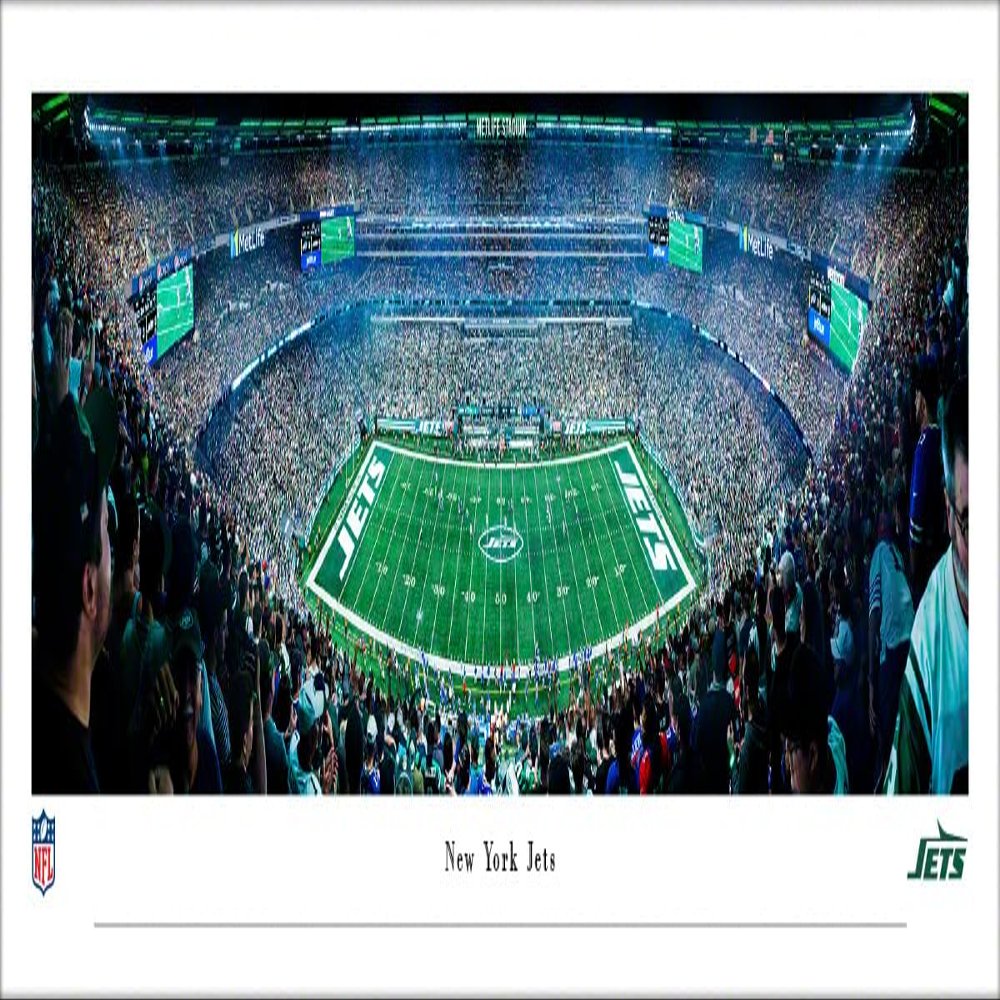 New York Jets, Night Game - Unframed 40 x 13.5 Poster by Blakeway Panoramas