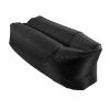 Inflatable Lounger Air Sofa, Wear Resistant Inflatable Couch Foldable Portable Moderate Size Ergonomic Comfortable Easy Inflation with Storage Bag for Camping (Black) view 1