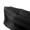 Inflatable Lounger Air Sofa, Wear Resistant Inflatable Couch Foldable Portable Moderate Size Ergonomic Comfortable Easy Inflation with Storage Bag for Camping (Black) view 3
