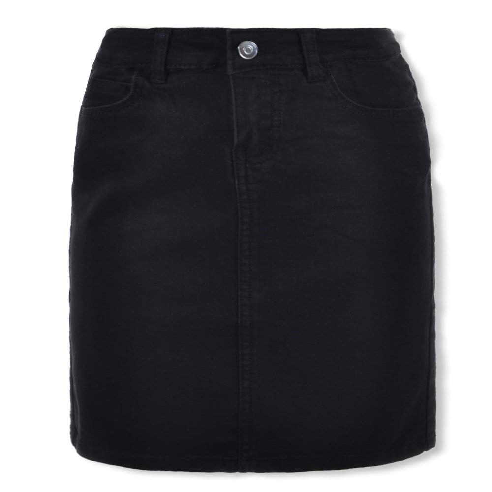Cookie's Girls' Denim Midi Skirt - Black, 4
