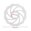 Brake Disc, Flange Adapter High 160mm Threaded Hubs With 6 Resistant Stainless Steel Bike Brake Rotor, for Mountain Bike Replacement view 2