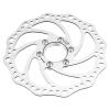 Brake Disc, Flange Adapter High 160mm Threaded Hubs With 6 Resistant Stainless Steel Bike Brake Rotor, for Mountain Bike Replacement view 3
