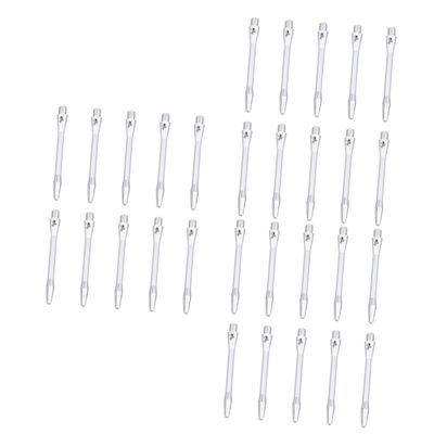 Sosoport 30pcs Alloy Darts Shafts Alloy Thread Flight Compatible Optimal Flight Path