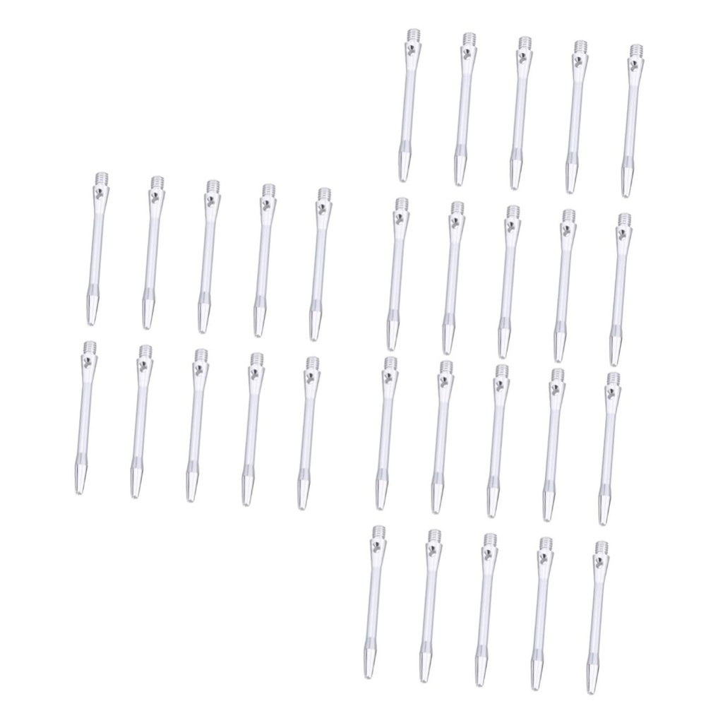 Sosoport 30pcs Alloy Darts Shafts Alloy Thread Flight Compatible Optimal Flight Path