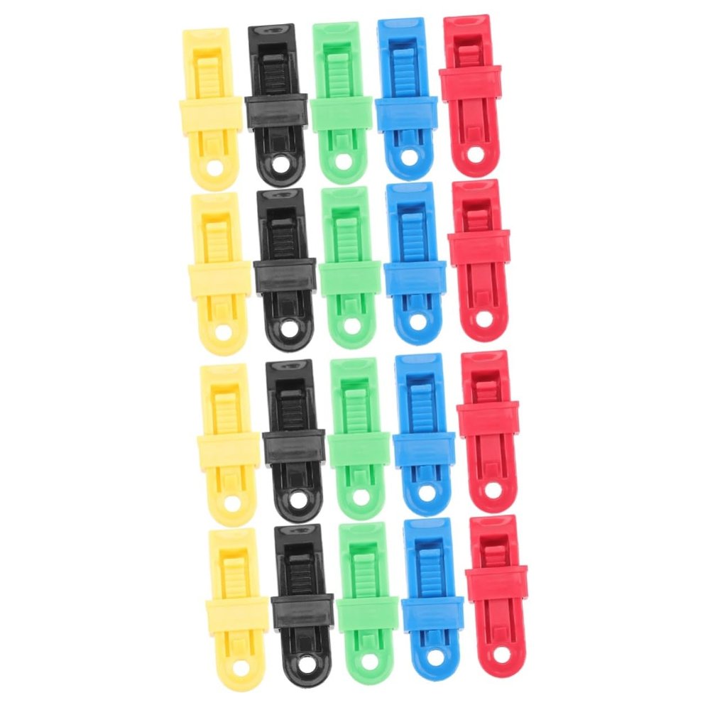 Didiseaon 20pcs Heavy Duty Tent Clips Windproof Clamps for Awnings Tarps Tent Fasteners for Camping Unique Tooth Design for Secure Fixing