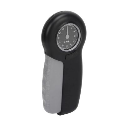 Hand Dynamometer, Grip Strength Tester Portable Ergonomic for Fingers for Athletes for Wrists (Gray Black)