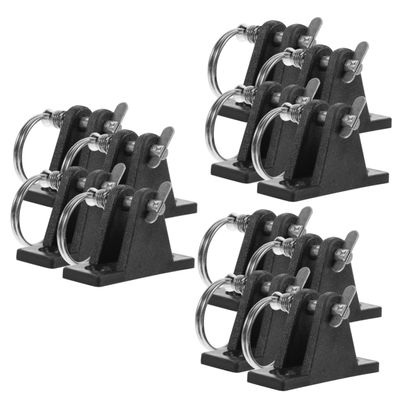 INOOMP 12pcs Deck Hinges with Flat Mount for Boating Bracket with Pin Easy Installation for Kayak and Tops Boat Accessory