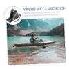 INOOMP 12pcs Deck Hinges with Flat Mount for Boating Bracket with Pin Easy Installation for Kayak and Tops Boat Accessory view 3