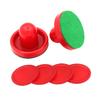 Sosoport 16pcs Air Hockey Pucks and Paddles Replacement Set Handles Red Dark Blue and Pucks for Game Tables and Competitive Matches view 1