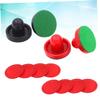 Sosoport 16pcs Air Hockey Pucks and Paddles Replacement Set Handles Red Dark Blue and Pucks for Game Tables and Competitive Matches view 4