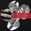 Adjustable Dumbbell Set Men's Home Fitness Adjustable Weight, Gym Solid Steel Barbell, Abdominal Muscle Training Equipment (Color : Silver, Size : 15kg/33lb*2pcs) view 4