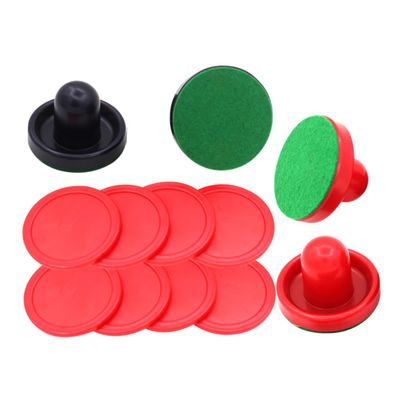 Sosoport 1set Air Hockey Pucks and Cloths Replacement Accessories for Air Hockey Tables and Game Rooms