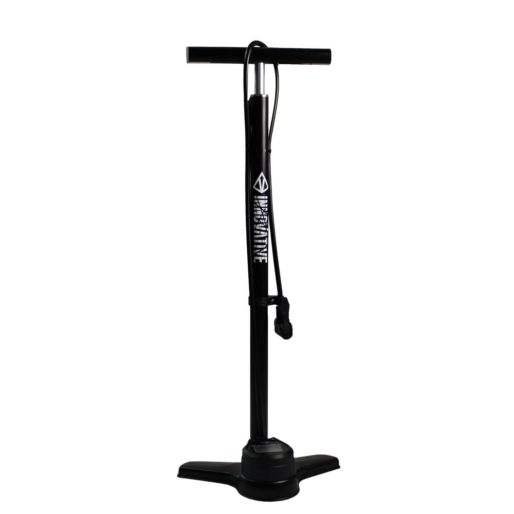 Bicycle Pumps, High-Pressure Floor Pumps - Hand Pumps for Schrader, Presta, and Dunlap. Some Hand Pumps Include Mounting Brackets. (Pump-is Floor 02, Black)