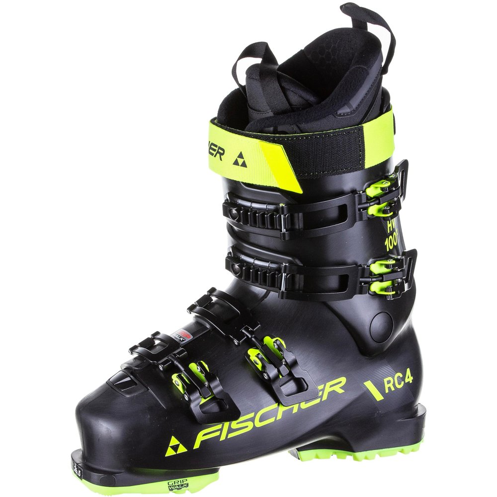 Fischer Men's Ski Boots RC4 100 HV X Black-Yellow 26 1/2