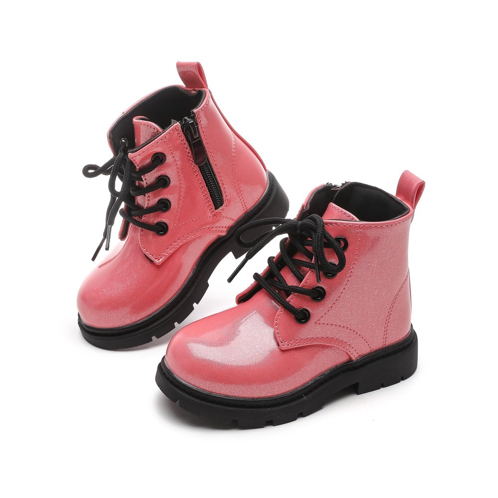 Mybozz Kids Boots Girls Boys Shoes Side Zipper Cute Ankle Boot(Toddler/Little Kid)