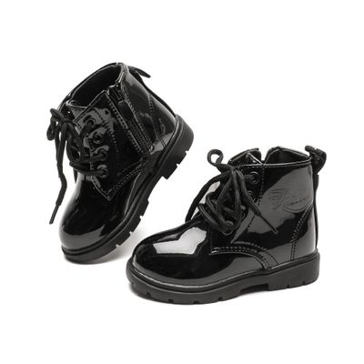 Mybozz Kids Boots Girls Boys Shoes Side Zipper Cute Ankle Boot(Toddler/Little Kid)