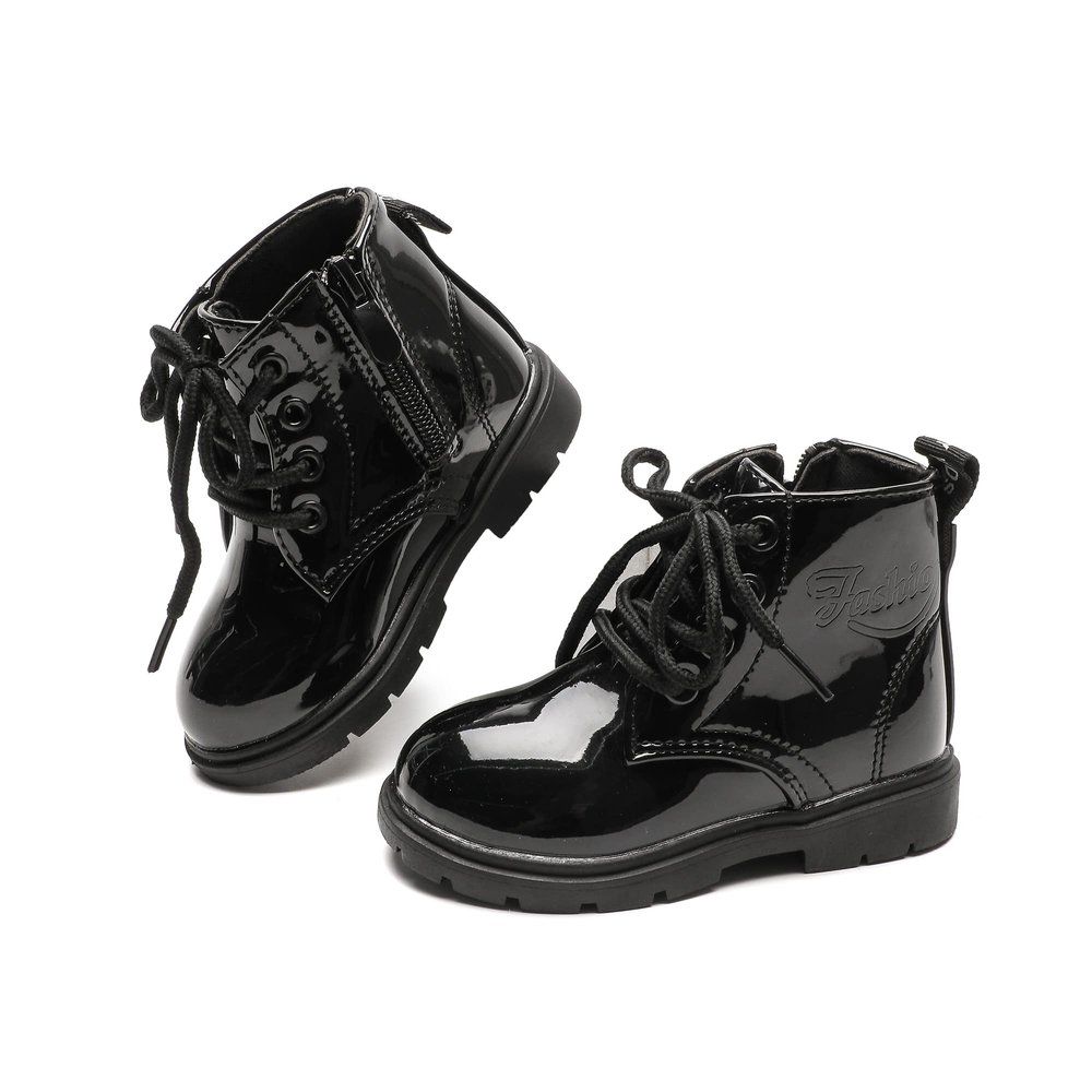 Mybozz Kids Boots Girls Boys Shoes Side Zipper Cute Ankle Boot(Toddler/Little Kid)