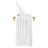 HULIJA Men's Greek Roman Toga Costume One Shoulder Strap Suspender Ruffle Long Skirt Halloween Fancy Dress 6703#whitelongskirt Large view 4