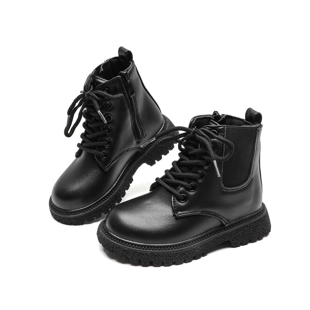 Mybozz Kids Boots Girls Boys Shoes Side Zipper Cute Ankle Boot(Toddler/Little Kid)