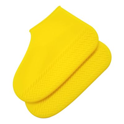 Yardenfun Silicone Rain Boots Protector Non-slip Overshoes for Men Reusable Outdoor Shoe Covers Skid Texture