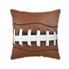 Augenstern Zippered Pillow Protectors Cover Case 3D-American-Football Decorative Throw Pillow Cover Square Cushion Case 16"X16" view 1
