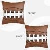 Augenstern Zippered Pillow Protectors Cover Case 3D-American-Football Decorative Throw Pillow Cover Square Cushion Case 16"X16" view 3