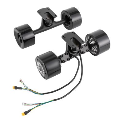 250W Dual Motor Set Speed Skateboarding Equipment Scooter Hub Motor for Longboard Upgraded 15.525 mph top Speed Skateboarding Equipment (Black)