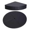 Round Folding Portable Pole Dance Crash Mat, 3cm/5cm/10cm Thickened Gymnastic Exercise Yoga Training Mat Waterproof, Pole Mat Fitness Safety Cushion Black ( Color : 110cm/3.6ft/43in , Size : Thick 5cm view 1