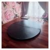 Round Folding Portable Pole Dance Crash Mat, 3cm/5cm/10cm Thickened Gymnastic Exercise Yoga Training Mat Waterproof, Pole Mat Fitness Safety Cushion Black ( Color : 110cm/3.6ft/43in , Size : Thick 5cm view 2