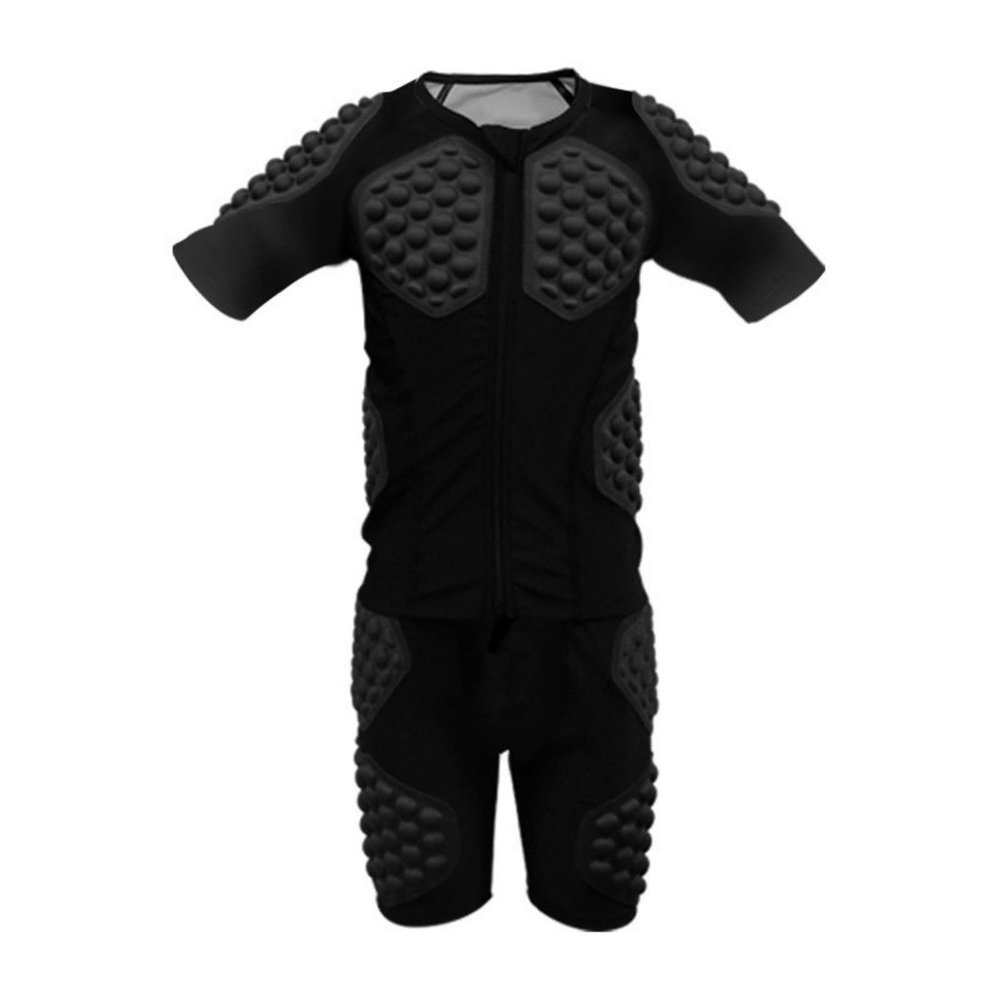 Valcatch Padded Compression Shirt Hip Pad Shorts Rib Chest Protector Kids Teens Protective Gear Set Youths Trainning Suit