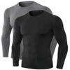 Men's Compression Long Sleeve Shirts, Cool Dry Sports Workout Shirts Underwear Athletic Baselayer Running Tops 1/2 Pack view 1