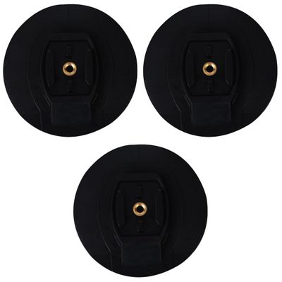 Gatuida 3pcs Surfboard Camera Base Adhesive Mount for Outdoor Sports Durable Sturdy Camera Fixing Base Easy Installation for Surfboard Accessories Black