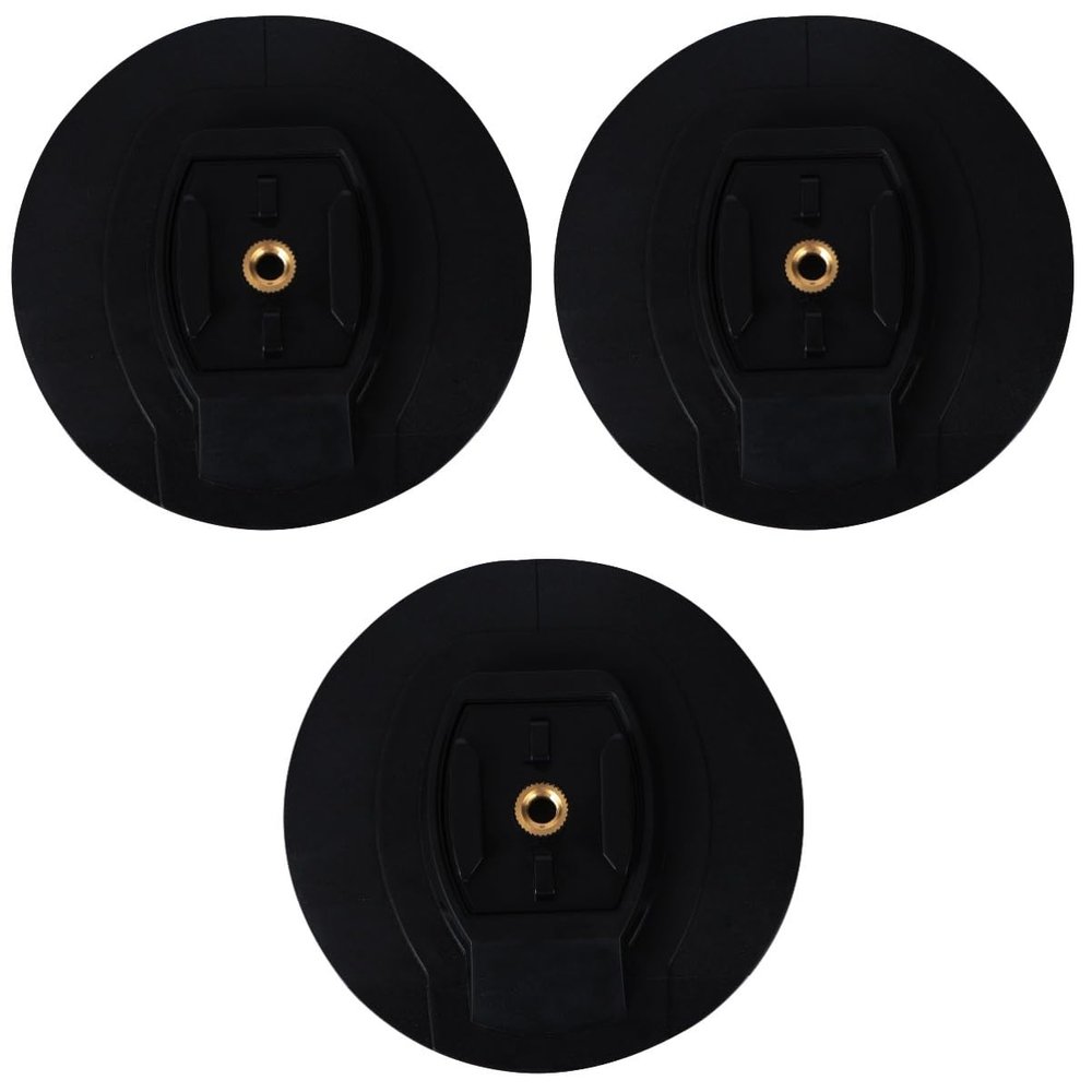 Gatuida 3pcs Surfboard Camera Base Adhesive Mount for Outdoor Sports Durable Sturdy Camera Fixing Base Easy Installation for Surfboard Accessories Black