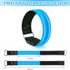 Calonia 2 x Rechargeable LED Light Armbands, Reflective Running, Adjustable Flashing Safety Bracelet for Children or Adults (Blue) view 2