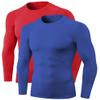 Men's Compression Long Sleeve Shirts, Cool Dry Sports Workout Shirts Underwear Athletic Baselayer Running Tops 1/2 Pack view 1