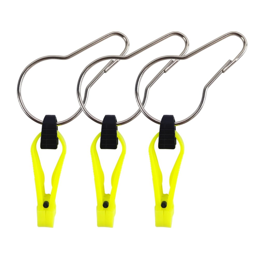 EUPHENG Downrigger Line Release Clips, 18-Inch Leader with Snap, Weight Release Clips for Planer Board Downrigger Trolling Offshore Fishing (Chartreuse #1001-3PCS)