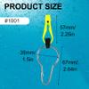 EUPHENG Downrigger Line Release Clips, 18-Inch Leader with Snap, Weight Release Clips for Planer Board Downrigger Trolling Offshore Fishing (Chartreuse #1001-3PCS) view 2