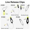EUPHENG Downrigger Line Release Clips, 18-Inch Leader with Snap, Weight Release Clips for Planer Board Downrigger Trolling Offshore Fishing (Chartreuse #1001-3PCS) view 3