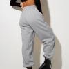 Womens Wide Leg Sweatpants Cozy Fleece Boyfriend Casual Jogger Pants Baggy Elastic High Waisted Yoga Pants with Pockets view 3