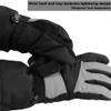 MAGARROW Kids Winter Warm Gloves Windproof Water-Resistant Snow Boys Girls Sport Gloves (Grey/Black, 6-8 Years) view 3